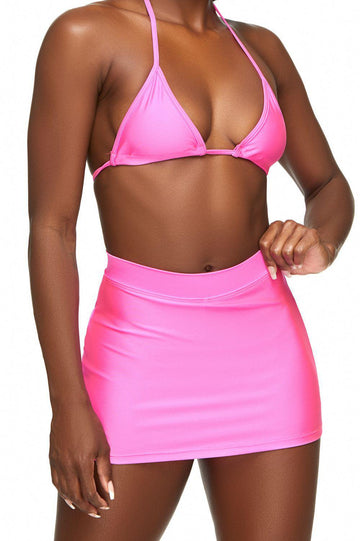 Neon Pink Mini Skort